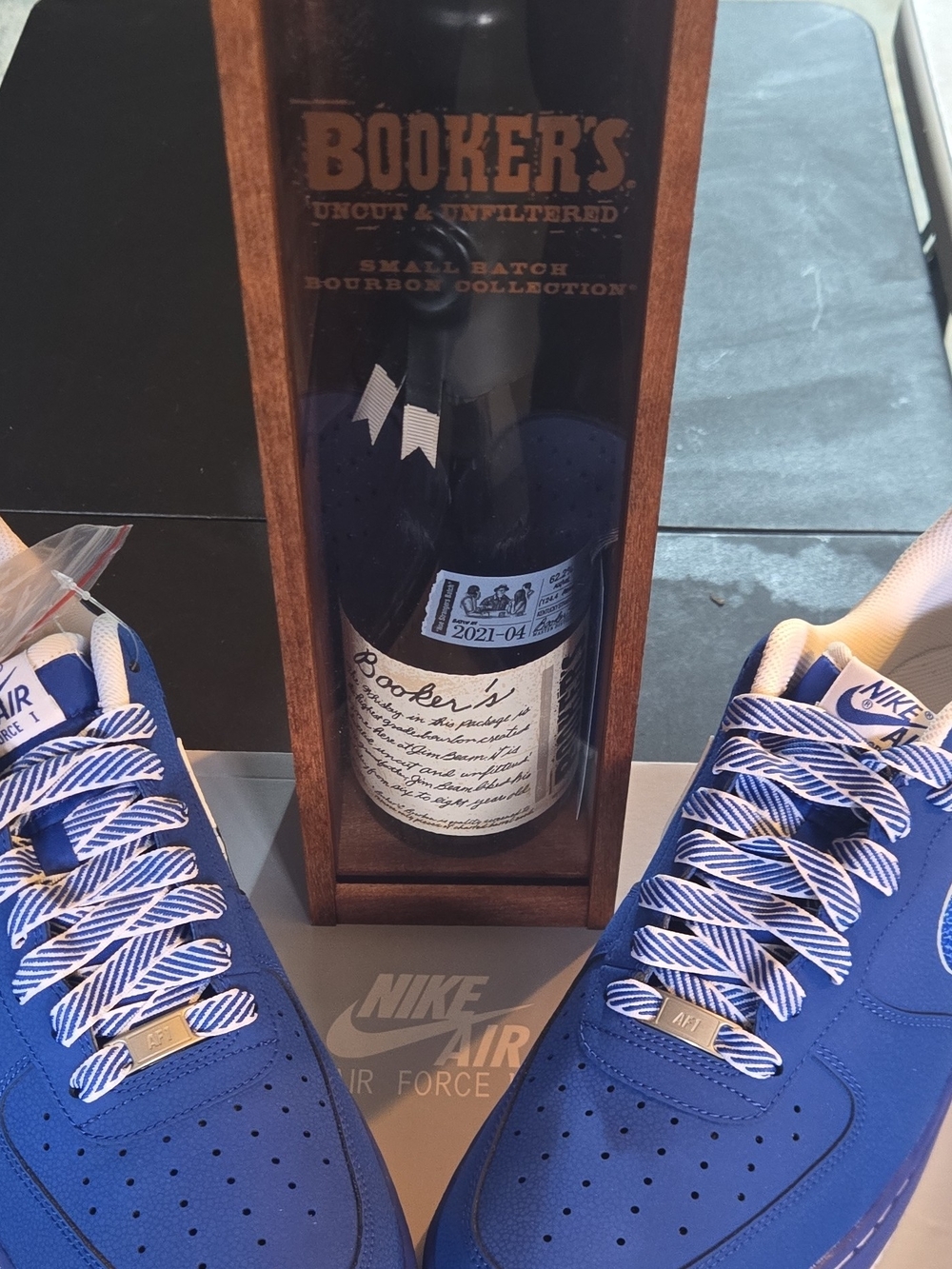 Nike Men’s Low-Top Sneakers in Royal Blue and White